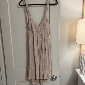 Altar'd State Taupe Textured Dress